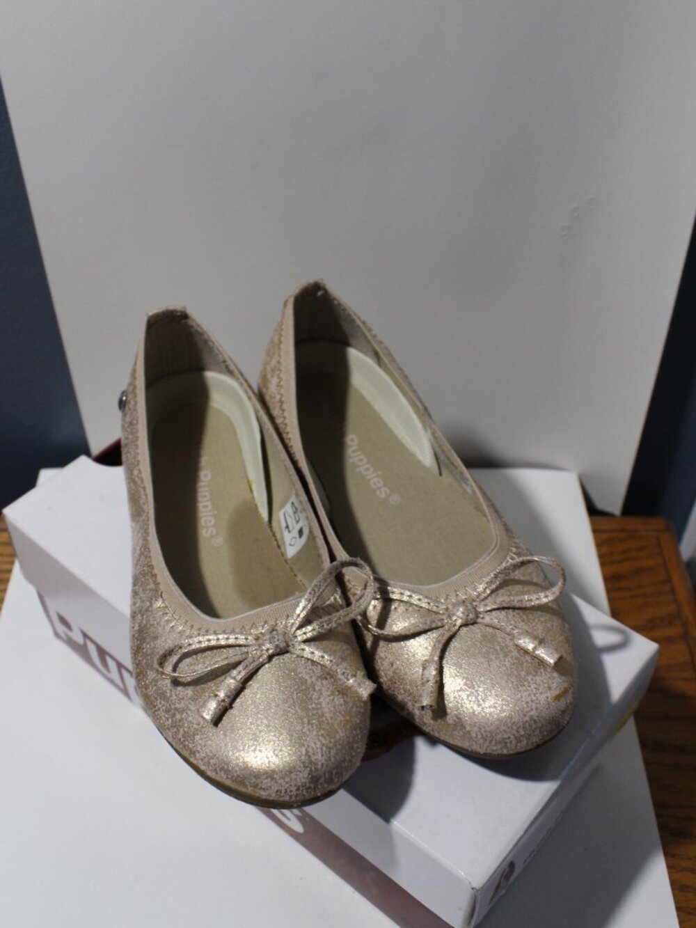 Hush Puppies Size 12 Rose Gold Ballet Style Shoes
